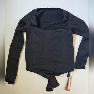 SKIMS Onyx Long Sleeve Bodysuit NWT
